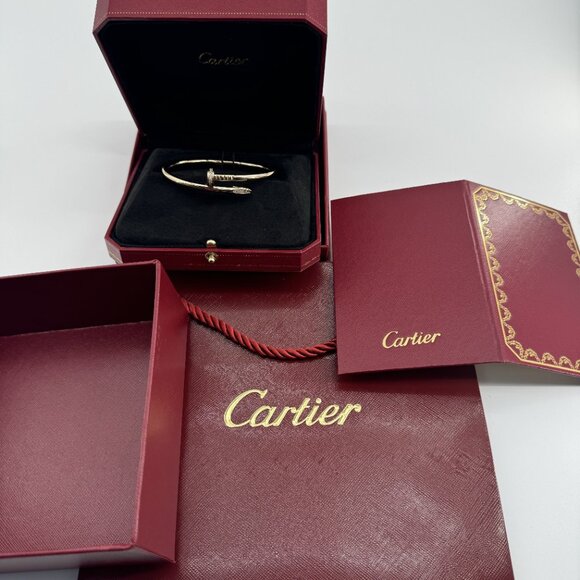 Cartier thick nail bracelet white gold - Picture 3 of 7